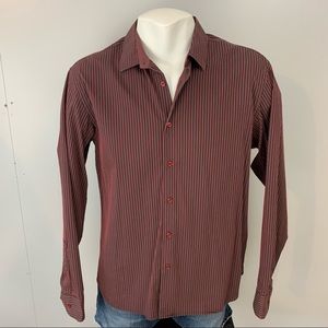 Ted Baker London Dress Shirt 5 42 Pinstripe Stripe